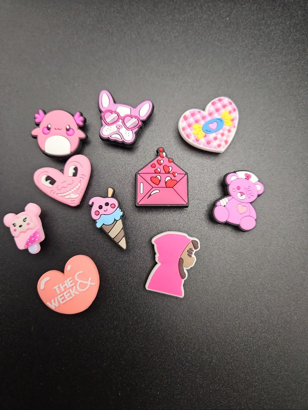 Lot of 10 -  Shoe Decoration Charms, Different Crocs Charms - New
